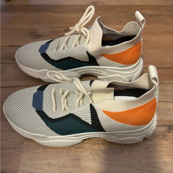 Shein Women Colorblock Lace-Up Front Chunky Sneakers Size 8 -NWOT - Picture 8 of 11